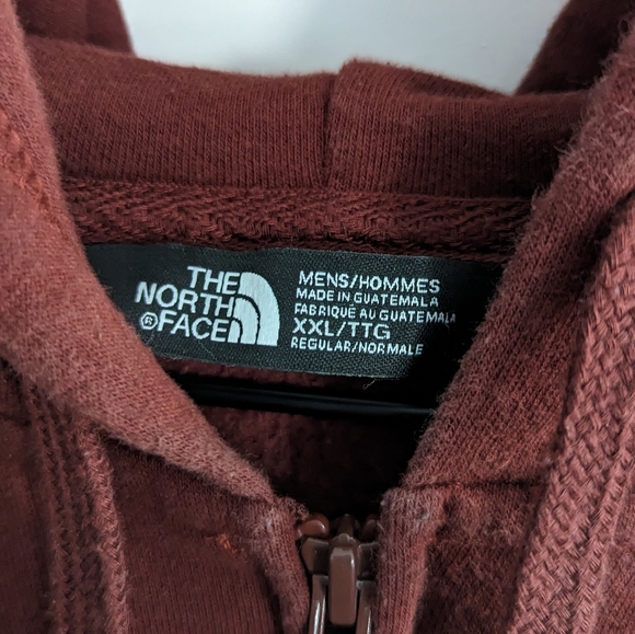 The North Face Men's Half Dome Full Zip Hoodie XXL EUC Sequoia Red Faded Rose - Picture 3 of 4